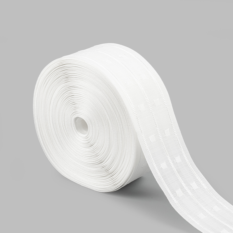 Three Cord Two Pocket Fabric Curtain Tape