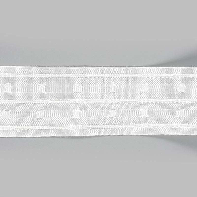 Three Cord Two Pocket Fabric Curtain Tape