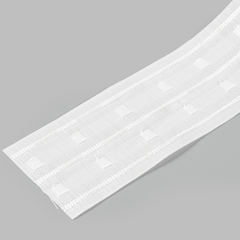 Three Cord Two Pocket Fabric Curtain Tape