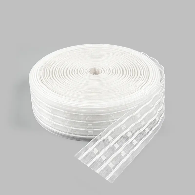 Four Cord Three Pocket Nylon Curtain Tape