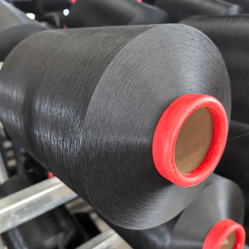Deep Black Polyester Yarn